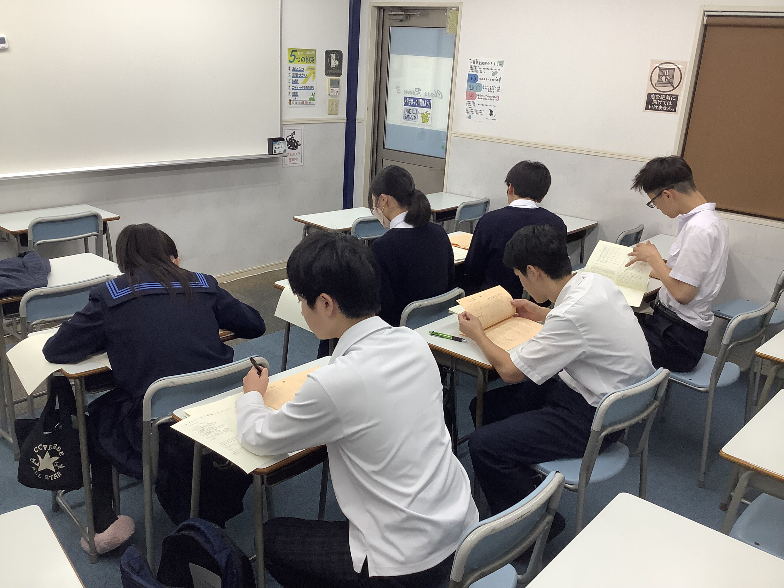 兵庫統一模試の様子