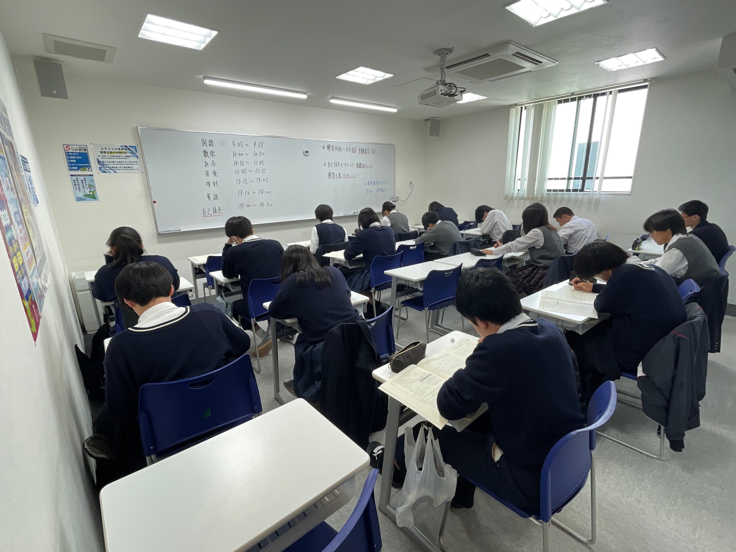 兵庫統一模試の様子