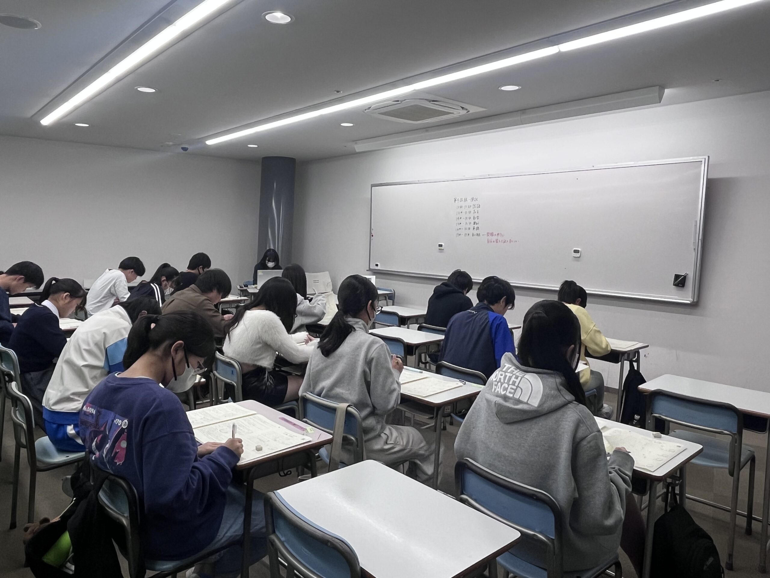 兵庫統一模試の様子